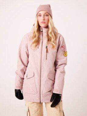 Roxy Women's XL Free Love Jacket Pink NWT Ski Snowboard Adobe Rose Insulated